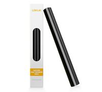 LOKLiK Matless vinile a trasferimento termico lucido nero 33 x 150 cm - Pellicola adesiva per iCraft, kit di supporti rotelle, durevole per magliette, striscioni e molto altro ancora