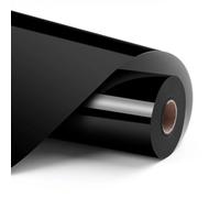 LOKLIK Rotolo di vinile a trasferimento termico, termoadesivo per magliette e tessuti, resistente, lavabile in lavatrice, per uso con macchine da stampa a caldo (nero)