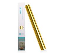 LOKLIK Rotolo Oro Vinile Permanente Adesivo Specchio Metallico Tessuti Tessuti 1 pz 30.5 x 180 cm, SG-JST-0418-US-L-B2B, Standard