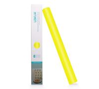 LOKLIK Rotolo giallo di vinile permanente adesivo Mate trasferimento termico termoadesivo tessuto indumento 1 pz 30,5 x 180 cm, Cloruro di polivinile (PVC), Standard
