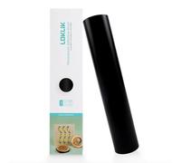 LOKLIK Rotolo Nero Vinile Permanente Adesivo Lucido Tessuti Tessuti 1 pz 30.5 x 180 cm, SG-JST-0354-US-L-B2B, Standard