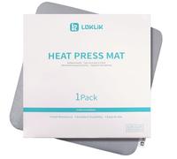 LOKLiK Tappetino per Termopressa 29,21 x 29,21 cm - Protezione Termica ad Alta Temperatura per Sublimazione, Stampa su T-Shirt, Tessuti e Trasferimenti con Ferro da Stiro