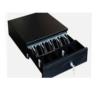 LOKLNEYK Cassetto per registratore di Cassa, Piccolo cassetto for Contanti con Apertura a Pressione Manuale, 5 Scomparti for Banconote e for Monete, for Sistema POS(Noir)