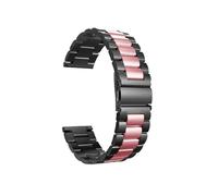 LOKLNEYK Cinturino in metallo acciaio inossidabile adatto for Fitbit Versa 2 3 4/Sense2 Lite(Black pink,Versa3 4 or Sense2 1)