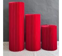 LOKLNEYK Colonna di carta, supporto for cilindro, pieghevole, impilabile, for feste, tavolo for torte, compleanno, evento(Diameter 30cm,B)