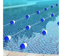 LOKLNEYK Corda di Sicurezza for Piscina con Gancio Galleggiante in Acciaio Inossidabile, divisorio for, barriera Protezione for Interna ed Esterna(16m/52.4ft/630in)