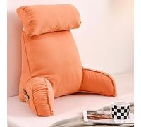 LOKLNEYK Cuscino Relax for La Lettura Premium Grande, Cuscini for Lo Schienale Divano Multifunzionale E Cuscino for Il Comodino Con Braccioli E TV(Sweet Orange)