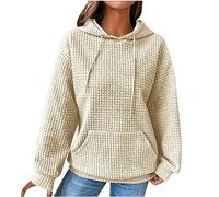 LOKLNEYK Felpe Donna con Cappuccio Felpa Pile Donna Taglie Forti Trekking Felpe Tuta Pile Hoodie Sportive Manches Longues Sweatshirt Sexy Invernale Running Abbigliamento 2#Beige 5XL