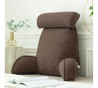 LOKLNEYK For letto Cuscino di supporto lombare Divano multifunzionale e cuscino da comodino Lettura Supporto for la schiena Cuscino for il riposo Cuscino for schienale for adulti(Coffee)