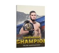 LOKLNEYK Islam Makhachev - Poster artistico da parete moderno, stampa minimalista, per soggiorno, camera da letto, ufficio, una decorazione semplice ma sorprendente per case moderne, 50 x 75 cm, con