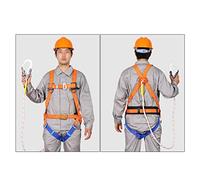 LOKLNEYK Kit Imbracatura di Sicurezza, Kit di Imbracatura Sicurezza for Tutto Il Corpo, anticaduta, da Arrampicata con Gancio e Corda(Single Hook,2M)