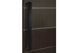 LOKLNEYK Maniglia con barra push-pull for ingresso, fienile scorrevole motivo, porta in acciaio inossidabile e bifacciale, in vetro legno(Length150CM)