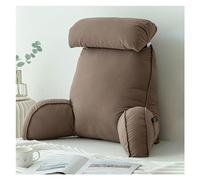 LOKLNEYK Molto grande | Poggialetto con supporto for il collo e il memory foam triturato | Cuscino for lo schienale for sedersi a letto, leggere, giocare, guardare la TV(Coffee)