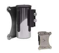 LOKLNEYK Nastro barriera Retrattile, Barriera di Controllo della Folla con Supporto Magnetico da Parete, 2/3/5 m, Rossa, for supermercati, ristoranti, stadi e scuole(A,2M/6.5FT)