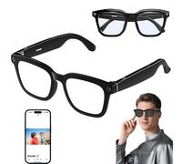 LOKLNEYK Occhiali for la traduzione in tempo reale, supporto for riprese + conversazione + + ascolto di musica + registrazione, assistente AI(Parent,B)