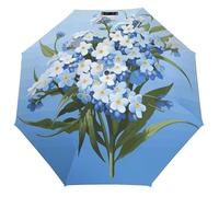 LOKLNEYK Ombrello da sole pieghevole, piccolo, con scritta "Do Not Forget Me", antivento, da viaggio, leggero, piccolo e compatto, per tasca