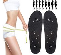 LOKLNEYK Solette per Massaggio Plantare, Solette for riflessologia Magnetica con agopressione, Solette Traspiranti, deodoranti, Comfort Therapy, Dimagranti for la Perdita di Peso(2 Pair,M)