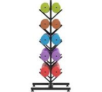 LOKLNEYK Supporto for tappetino yoga, supporto for pesi, 5/6/15 strati, for da esercizio, organizer for rullo in schiuma for for casa/palestra/sala fitness(Black,Hold 10)