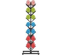 LOKLNEYK Supporto for tappetino yoga, supporto for pesi, 5/6/15 strati, for da esercizio, organizer for rullo in schiuma for for casa/palestra/sala fitness(Black,Hold 14)