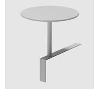 LOKLNEYK Tavolino da caffè a parete, Tavolo da pub rotondo parete, piccolo tavolo bar, cocktail, caffè, moderno pranzo, snack, con gamba in metallo for(White,30cm/11.8in)