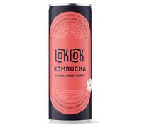 Loklok Kombucha Lampone, in lattina, 330 ml