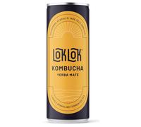 Loklok Kombucha Yerba Mate, in lattina, 330 ml