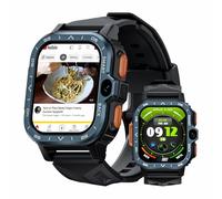 LOKMAT Smartwatch Android 4G con chiamata telefonica, schermo HD da 2,02 pollici, smartwatch da 2 GB + 16 GB per uomini e donne, orologio sportivo con GPS, Wi-Fi, doppia fotocamera