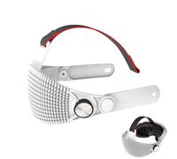 Lokyoyo Cinghia regolabile per la testa compatibile con Meta Quest 3/3S - Comfort e sollievo dalla pressione VR, supporto per giocare sdraiati per giocare e giocare (bianco)