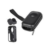 Lokyoyo Custodia per fotocamera Insta360 X6, Set Combo 1, Custodia | Cerniera semi-aperta per un accesso pronto al treppiede. Fodera in velluto felpato. La cinghia elastica blocca la fotocamera