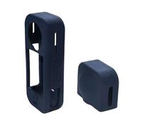 Lokyoyo Custodia protettiva in silicone per Insta 360 X4 Air, copertura completa per fotocamera e action pod, copertura per obiettivo attrezzata, accessorio per fotocamera in silicone antiurto (blu)