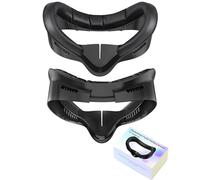 Lokyoyo Interfaccia facciale compatibile con accessori Meta.Quest 3S, ricambio per Meta.Quest 3S, comodo cuscino per il viso in PU e cotone traspirante