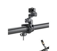 Lokyoyo Supporto a 3 assi per manubrio di bici e moto Insta 360 X5 e con interfaccia a vite da 1/4" e altre action cam, super morsetto per fotocamera con morsetto per manubrio da 18-39 mm