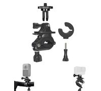 Lokyoyo Supporto da bici per Action Camera, per adattatore di interfaccia a | Rotabile a 360°, con adattatore interfaccia da 1/4 compatibile con fotocamere Insta360 X6/Luna Ultra e Osmo 360 II/Pocket 4P