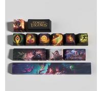 LOL 12 Tappi Tasti Profilo OEM Ergonomico, Materiale PBT OEM Profile Dye Sublimazione Layout, Compatibile con la maggior parte delle Tastiere Meccaniche (Rakan)