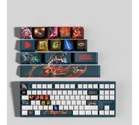 LOL 14 Tappi Tasti Profilo OEM Ergonomico, Materiale PBT OEM Profile Dye Sublimazione Layout, Compatibile con la maggior parte delle Tastiere Meccaniche (Miss Fortune)