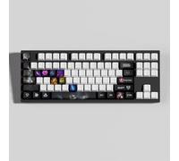 LOL 30 Tappi Tasti Profilo OEM Ergonomico, Materiale PBT OEM Profile Dye Sublimazione Layout, Compatibile con la maggior parte delle tastiere meccaniche (Evelynn)