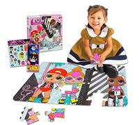 LOL Doll Puzzle Box Bundle per bambini 3 piedi Puzzle 46 pezzi con LOL Doll Reward Stickers