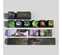 LOL - Set di 12 cappucci per tastiera meccanica da gamer, PBT OEM Profile Dye Sublimazione Layout per PC Player (Akali)