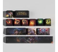 LOL - Set di 12 cappucci per tastiera meccanica gamer, PBT OEM Profile Dye Sublimazione Layout per PC Player (Tristana)
