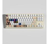 LOL - Set di 30 cappucci per tastiera meccanica Gamer, PBT OEM Profile Dye Sublimazione Layout per Giocatori PC (Ahri)