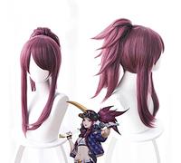 Lol Skin K / Da Parrucche Akali Cosplay Parrucca Gioco Lol Kda Misto Viola Resistente Al Calore Capelli Sintetici Anime Costume Parrucca Perucas