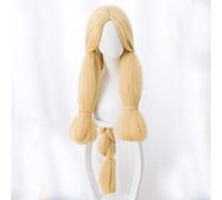 LOL Skin of Solaka Festival del ghiaccio e della neve 120 cm Capelli lisci sintetici Biondo giallo Gioco Parrucca Cosplay Soraka