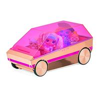 LOL Surprise 3-in-1 Party Cruiser Auto - con Piscina a Sorpresa, Pista da Ballo e luci Nere magiche - Oro Rosa con Finiture Rosa - per Bambole LOL Surprise e OMG - età: dai 4 Anni in su