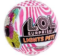 LOL Surprise! Animali luminosi con capelli veri e 9 sorprese, tra cui sorprese di luce nera.