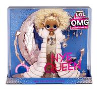 LOL Surprise Holiday OMG 2021 Bambola alla Moda NYE Queen - con Accessori Dorati, Accessori e Supporto Luminoso - Look di Capodanno - da Collezione - età: 4+ Anni