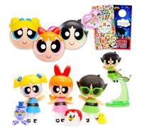 LOL Surprise Loves Powerpuff Girls Mini Figure Set - Bundle con 3 mini figure e supporto, adesivi, altro | LOL Surprise x Powerpuff Girls Figurine per bambini e ragazze