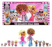 LOL Surprise OMG Movie Magic Studios - Scopri più di 70 sorprese, incluse 12 bambole, 4 palchi, accessori e altro - Confezione riutilizzabile - Da collezione - Regalo per bambini dai 4 anni in su