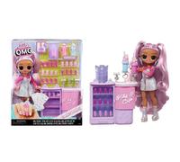 Lol surprise omg sweet nails: kitty k café. include 15 sorprese tra cui veri smalti, unghie finte, glitter, 1 fashion doll e molto altro