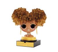 LOL Surprise OMG Testa da Acconciare con Capelli Adesivi per Stili Infiniti, 30 Sorprese e Accessori, Royal Bee
