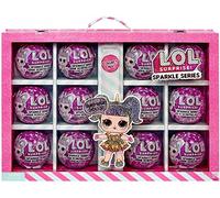 LOL Surprise Serie Sparkle Collezione da 12 Bambole con Glitter Assortite, Oltre 80 Sorprese Tra Cui Bambole, Con Sorpresa d'Acqua Da Collezione, Età 4+ Anni, Esclusivo Amazon
